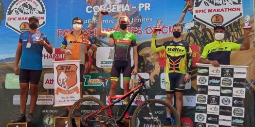 Santa-helenense é vice-campeão em competição de ciclismo em Corbélia