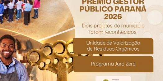 Santa Terezinha de Itaipu é destaque no prêmio gestor público paraná 2026