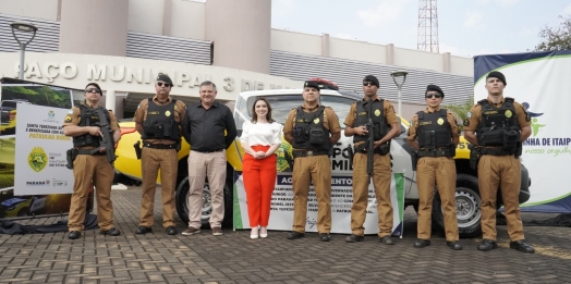 Santa Terezinha de Itaipu recebe viatura para patrulha rural