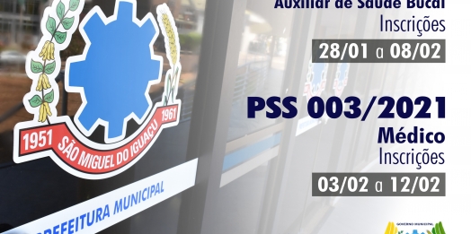 São Miguel do Iguaçu abre PSS’s para contratações na área da Saúde