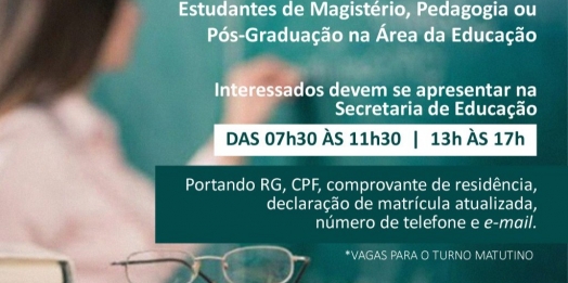 São Miguel do Iguaçu abre vagas para estagiários na área da Educação