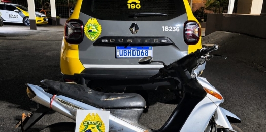 São Miguel do Iguaçu: Condutor sem CNH é flagrado com cocaína em motoneta