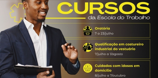São Miguel do Iguaçu: Governo Municipal abre inscrições para mais três novos cursos na escola do trabalho