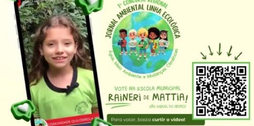 São Miguel do Iguaçu: Projeto de escola municipal participa de concurso regional com votação popular