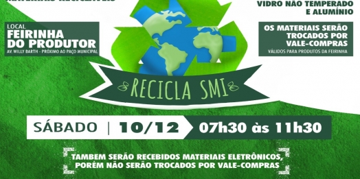São Miguel do Iguaçu realiza a última etapa do ano da campanha Recicla SMI neste sábado (10)