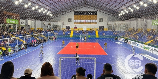 São Miguel e Racing empatam em amistoso internacional de futsal no Joelson Marcelino
