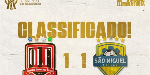 São Miguel Futsal avança para as quartas de final do Paranaense Série Ouro