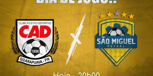 São Miguel Futsal enfrenta o Guarapuava pela 17ª rodada da série ouro neste sábado