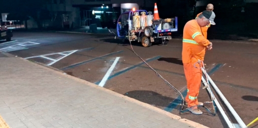 São Miguel: Governo Municipal inicia execução do projeto que visa ampliação de vagas de estacionamento no centro