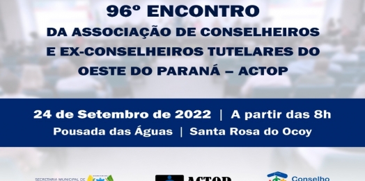 São Miguel vai sediar encontro de conselheiros e ex-conselheiros tutelares do Oeste do Paraná
