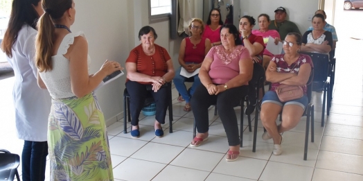 Saúde realiza palestra para o grupo de hiperdia em Santa Rosa do Ocoí