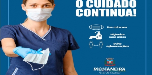 Saúde reforça importância das medidas de prevenção contra Covid-19