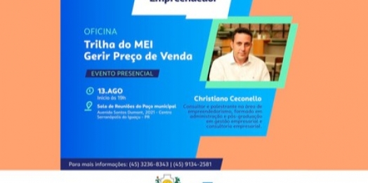 Serranópolis do Iguaçu: Sala do empreendedor promove capacitação para definição de preços de venda