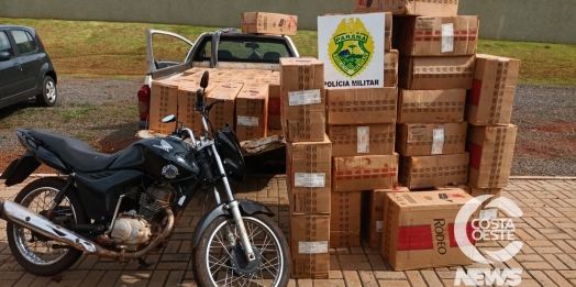 Serviço de Inteligência da PM apreende veículos e cigarro em Santa Helena
