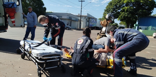 Servidor público fica ferido e veículo envolvido desaparece em Santa Helena