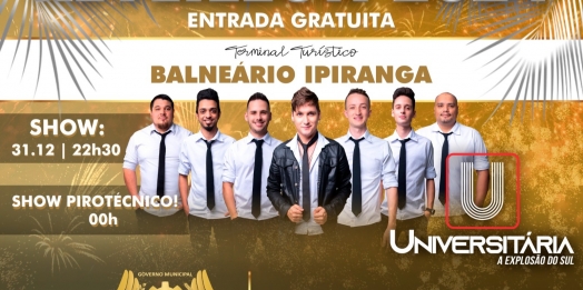 SMI: Réveillon 2024 terá show pirotécnico e Banda Universitária no Terminal Turístico Balneário Ipiranga