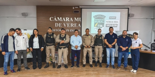 Solenidade em Santa Helena homenageia policial destaque e lançamento da Patrulha Rural