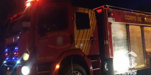 Suposto incêndio ocasionado por cigarreiros mobiliza Bombeiros em Santa Helena