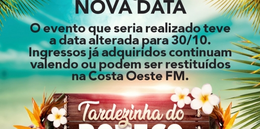 Tardezinha do Boteco é transferida para 30 de outubro em virtude do novo Decreto Estadual