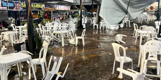 Temporal interrompe as premiação do 14º Arrancadão de Jericos