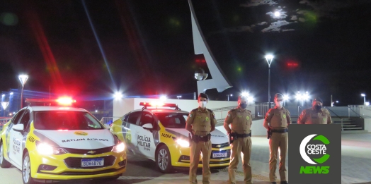 Tenente Coronel Novack visita Santa Helena e acompanha atividades da “Operação Vida”