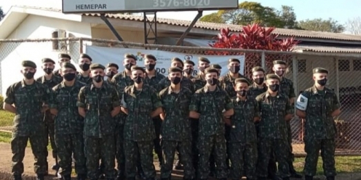 Tiro de Guerra 05-018 Medianeira-PR realizou Doação de Sangue em Foz do Iguaçu