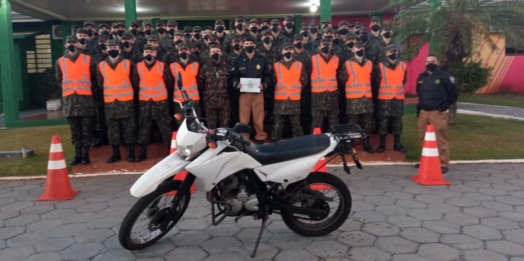 Tiro de Guerra 05-018 realiza Estágio de Prevenção de Acidente com Motocicleta