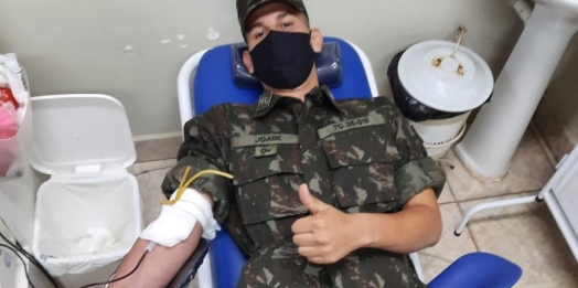 Tiro de Guerra de Medianeira realiza doação de sangue