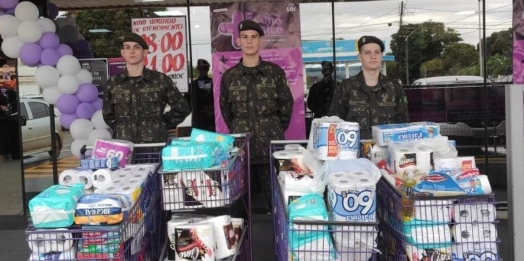 Tiro de Guerra de Medianeira realiza entrega das arrecadações em prol do Lar dos Idosos
