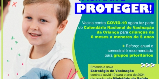 Vacina da Covid faz parte do calendário de vacinação da população brasileira