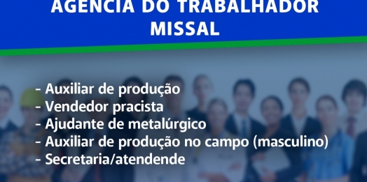 Vagas de emprego em Missal