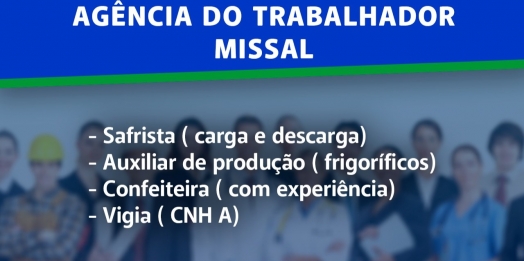 Vagas de emprego em Missal