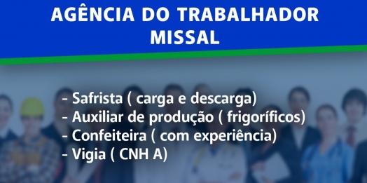 Vagas de emprego em Missal