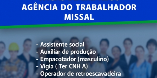 Vagas de emprego em Missal