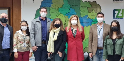 Vice-prefeito de Medianeira e secretária de Educação apresentam demandas à Fundepar