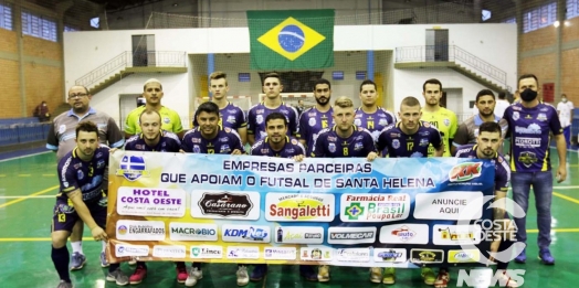 Virada espetacular garante vitória do Santa Helena Futsal sobre o Guaíra pela Taça Bronze