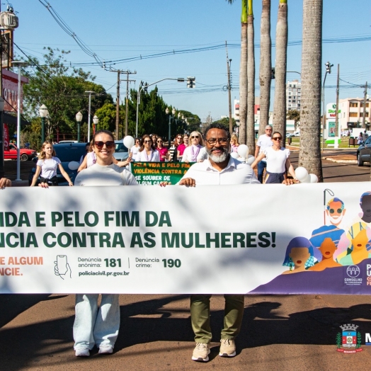 3ª Caminhada do meio-dia: ‘Pela vida e pelo fim da violência contra as mulheres em Medianeira’