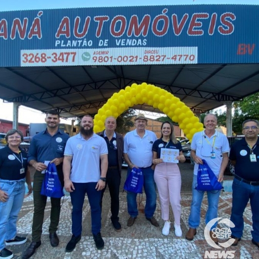 83ª Ciretran de Santa Helena promove ações alusivas ao Maio Amarelo com visitas em revendas de veículos