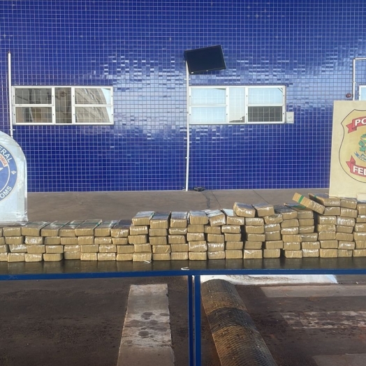 A Receita Federal em conjunto com a Polícia Federal apreende 114,2 kg de substancias análogas à maconha