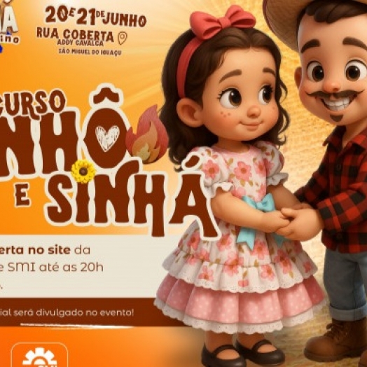 Aberta a votação para escolha dos casais Sinhô e Sinhá do 4º Arraiá Junino de São Miguel do Iguaçu