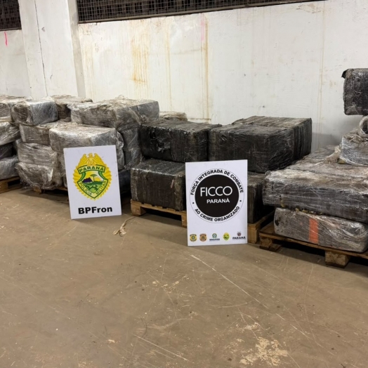 Ação integrada apreende 2,9 toneladas de maconha em Santa Terezinha de Itaipu