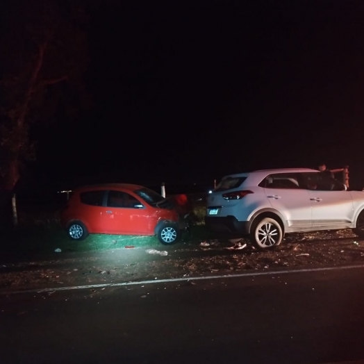 Acidente deixa quatro feridos na PR 488, em Vera Cruz do Oeste