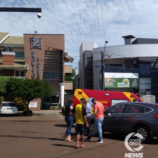 Acidente envolvendo carro e moto é registrado no início da tarde de hoje (11) em São Miguel do Iguaçu
