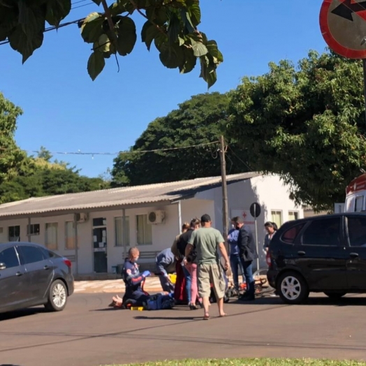 Acidente envolvendo veículo e ciclista é registrado em Santa Helena