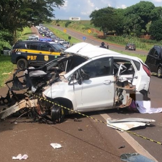 Acidente fatal na BR 277 entre Medianeira e São Miguel do Iguaçu