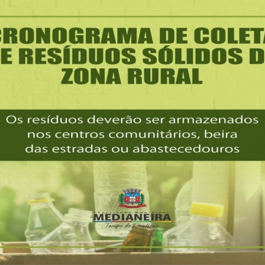 Agricultura inicia coleta de recicláveis na zona rural de Medianeira