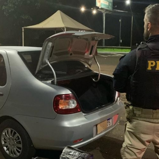 Após condutor desobedecer ordem de parada, PRF apreende 49 quilos de maconha em Santa Terezinha de Itaipu