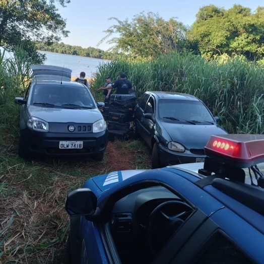 Guarda Municipal de São Miguel do Iguaçu apreende cigarros e pneus contrabandeados