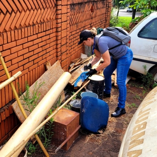 Arrastão de combate a dengue mobiliza equipe de Vigilância em Saúde em Santa Helena