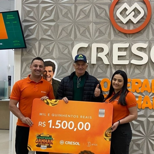 Cooperados são premiados pela Cresol em São Miguel do Iguaçu
